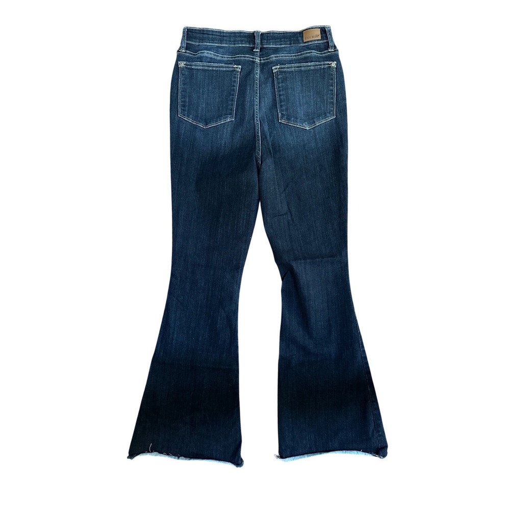 Judy Blue Women's High Rise Raw Hem Flare Jean Size 13/31 - Picture 2 of 7